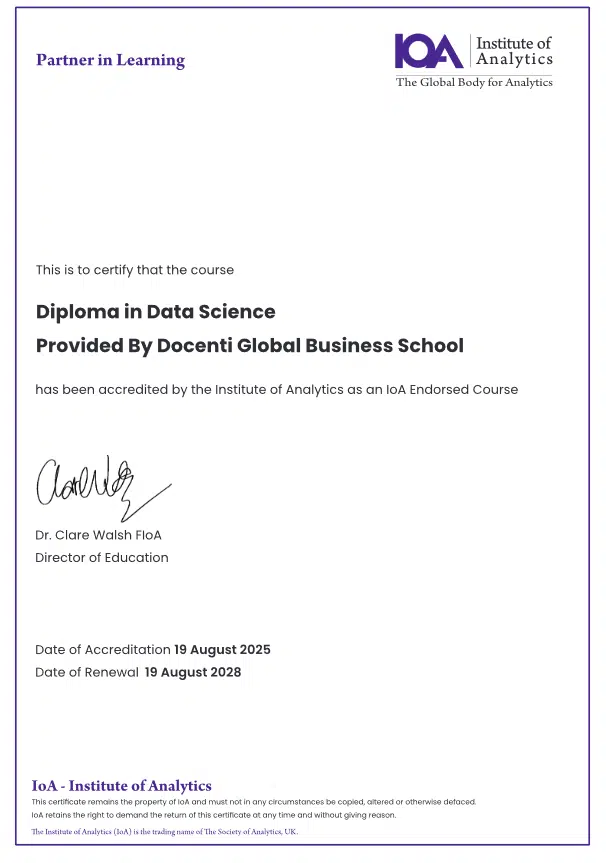 IOA cert