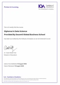 IOA certificate