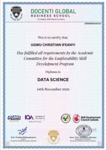 Docenti Certificate for Data Science