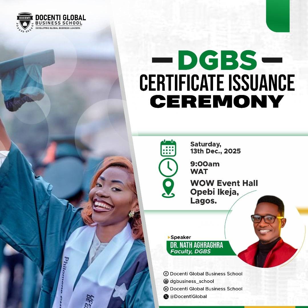 Docenti Global Business School Certificate Issuance Ceremony 2025