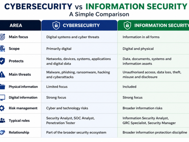 Cybersecurity vs Information Security: What Is the Difference?